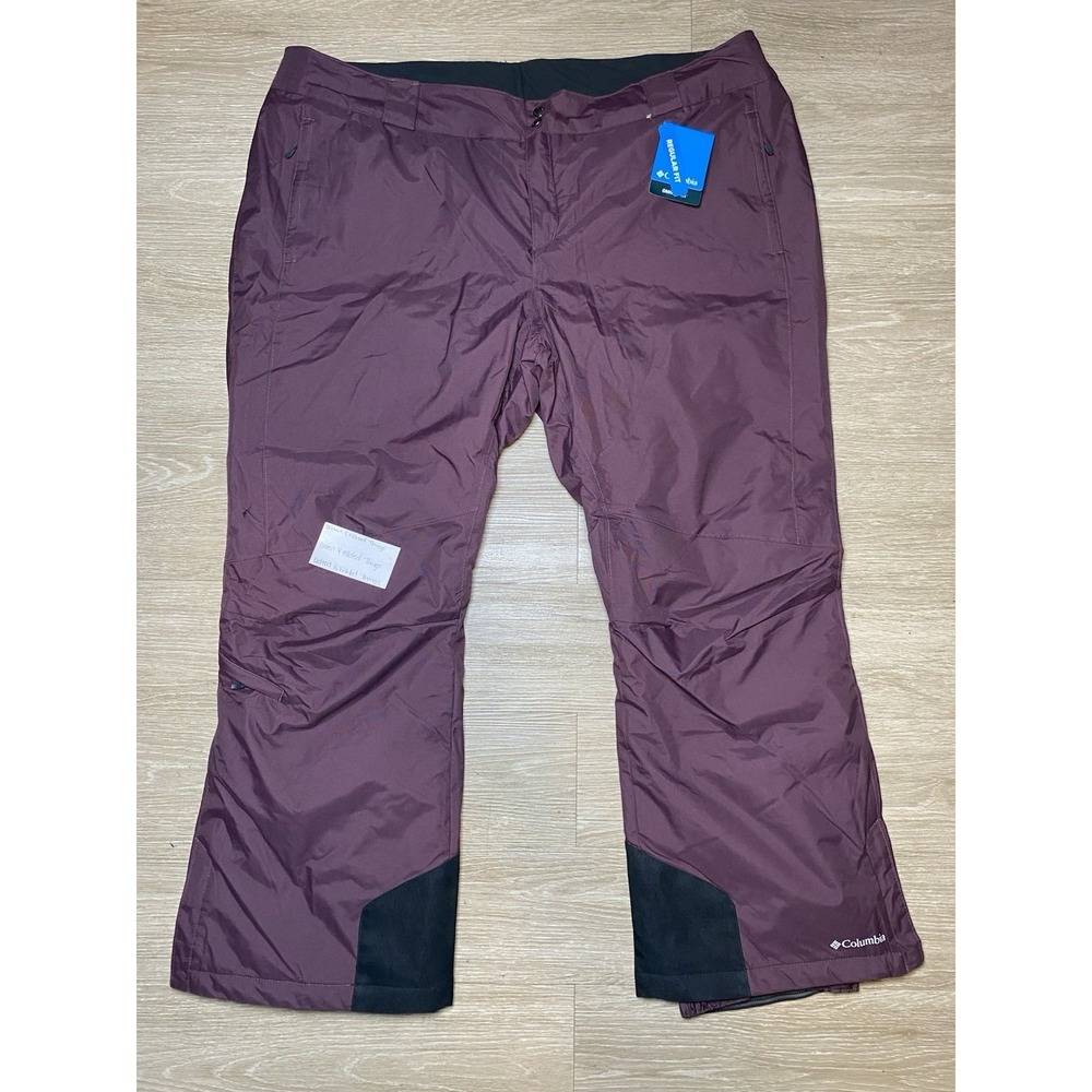 *NWT Columbia Women Size 3X Regular Bugaboo II Pant Purple Plum Snow Pants $120 - Picture 9 of 16